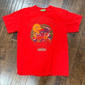 Sesame Street 2009 Red Christmas Graphic Tee